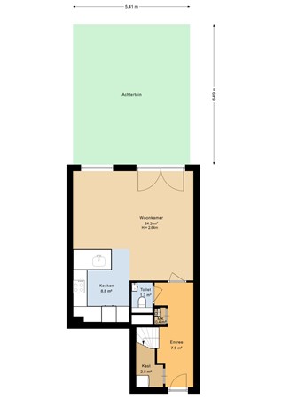 Floorplan - Prinses Beatrixlaan 437, 2273 XZ Voorburg